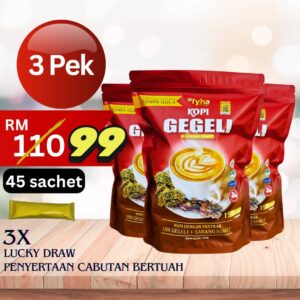 3 PEK KOPI GEGELI RM 99